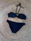 Volcano Black Bandeau Bikini – Size Medium
