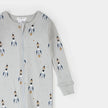 Rocket Print on Lunar Rock Convertible Sleeper | Petit Lem