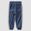 Retro Stripe Joggers | Blue Velour | Miles the Label