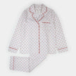 Heart Stripe on Women's Poplin PJ Set | Petit Lem