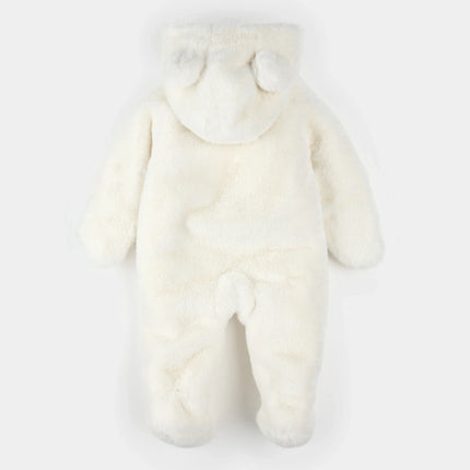 Plush Bear Playsuit | Off-White | Petit Lem