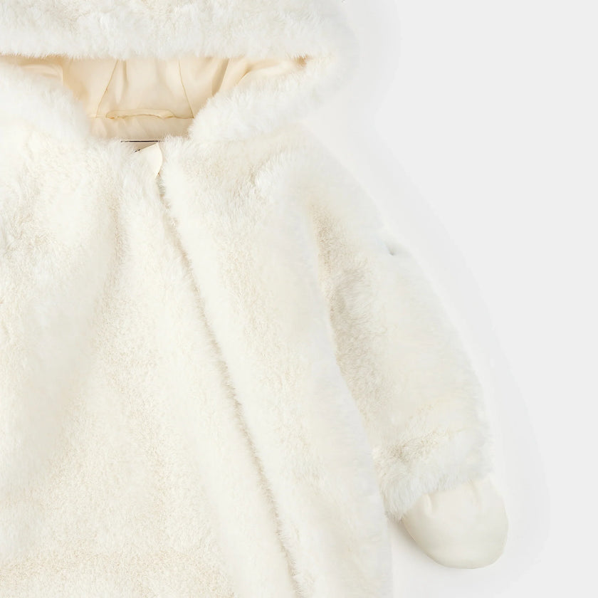 Plush Bear Playsuit | Off-White | Petit Lem