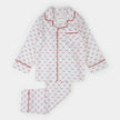 Heart Stripe on Poplin PJ Set | Petit Lem