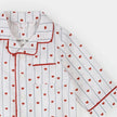 Heart Stripe on Poplin Romper | Petit Lem