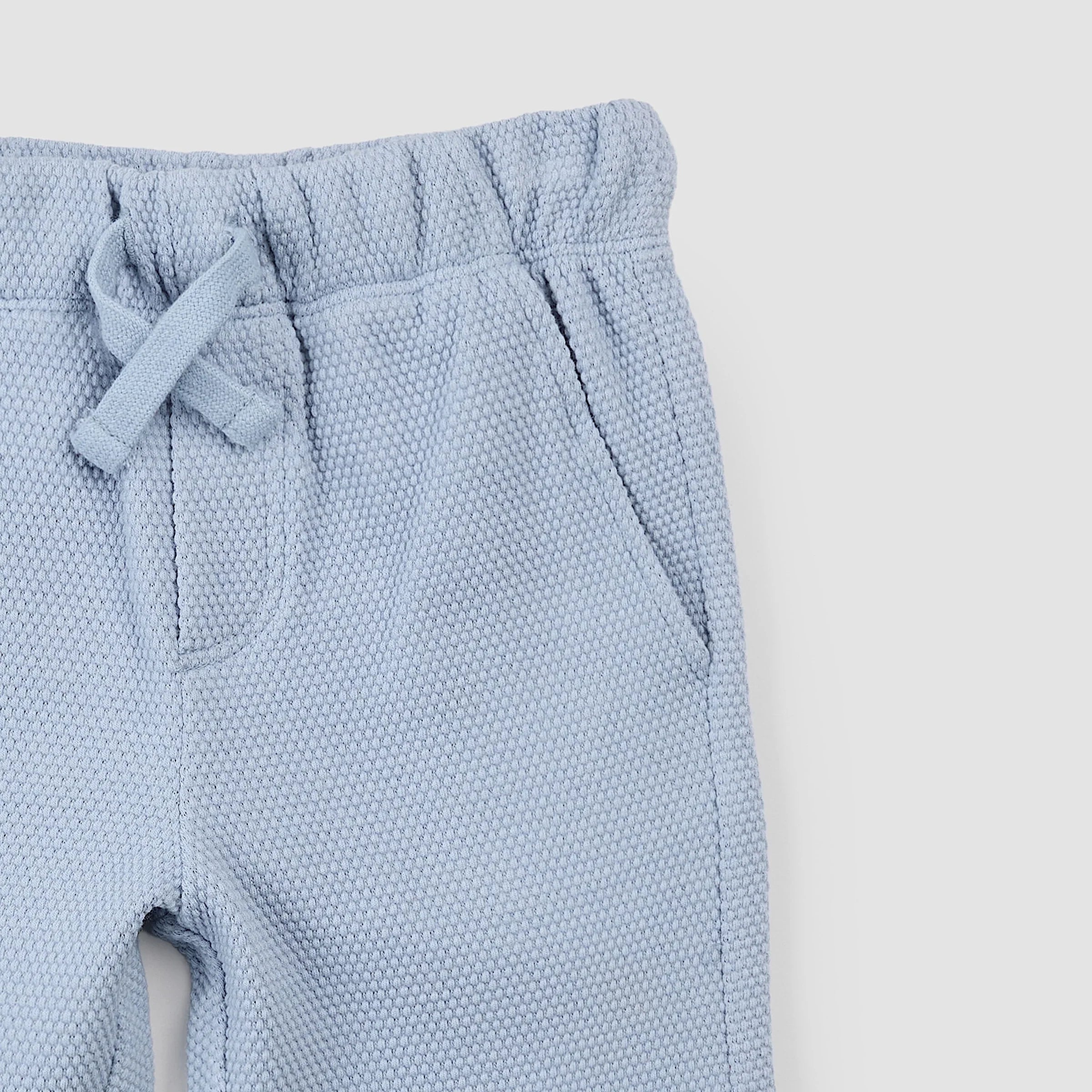 Baby Polo Shirt + Short Set | Powdered Blue | Miles the Label