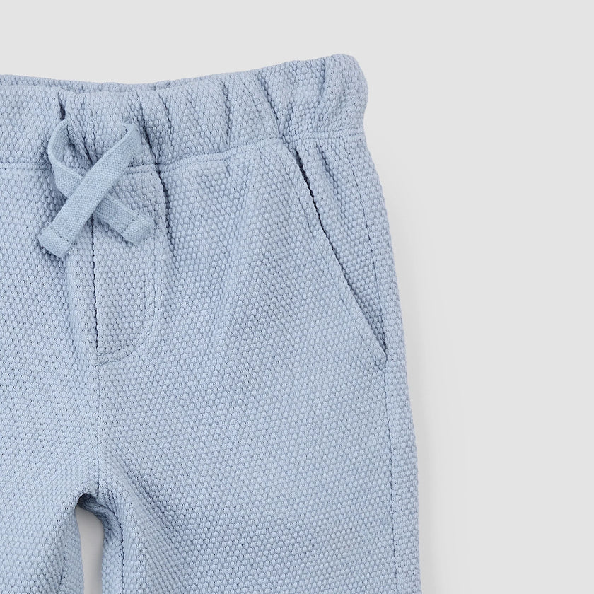 Baby Polo Shirt + Short Set | Powdered Blue | Miles the Label