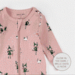 Witch Glow in the Dark Print on Pink Sleeper | Petit Lem