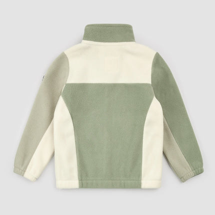 Fleece Jacket | Color Block on Sage | Miles the Label