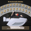 Costway-4D Flexible Track Massage Chair, Full Body Zero Gravity Massage Chair w/ Airbags, Waist Heater, Foot Rollers, Voice Control, Memory Function, Electric Calf Frame, Auto Body Scan, Wireless Charging Station, Thai Stretching- JL10042WL