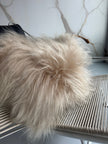 Square Nude  Icelandic Sheepskin Pillow Cover