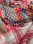 Mawasem Kufiya (Keffiyeh) | Light Pink