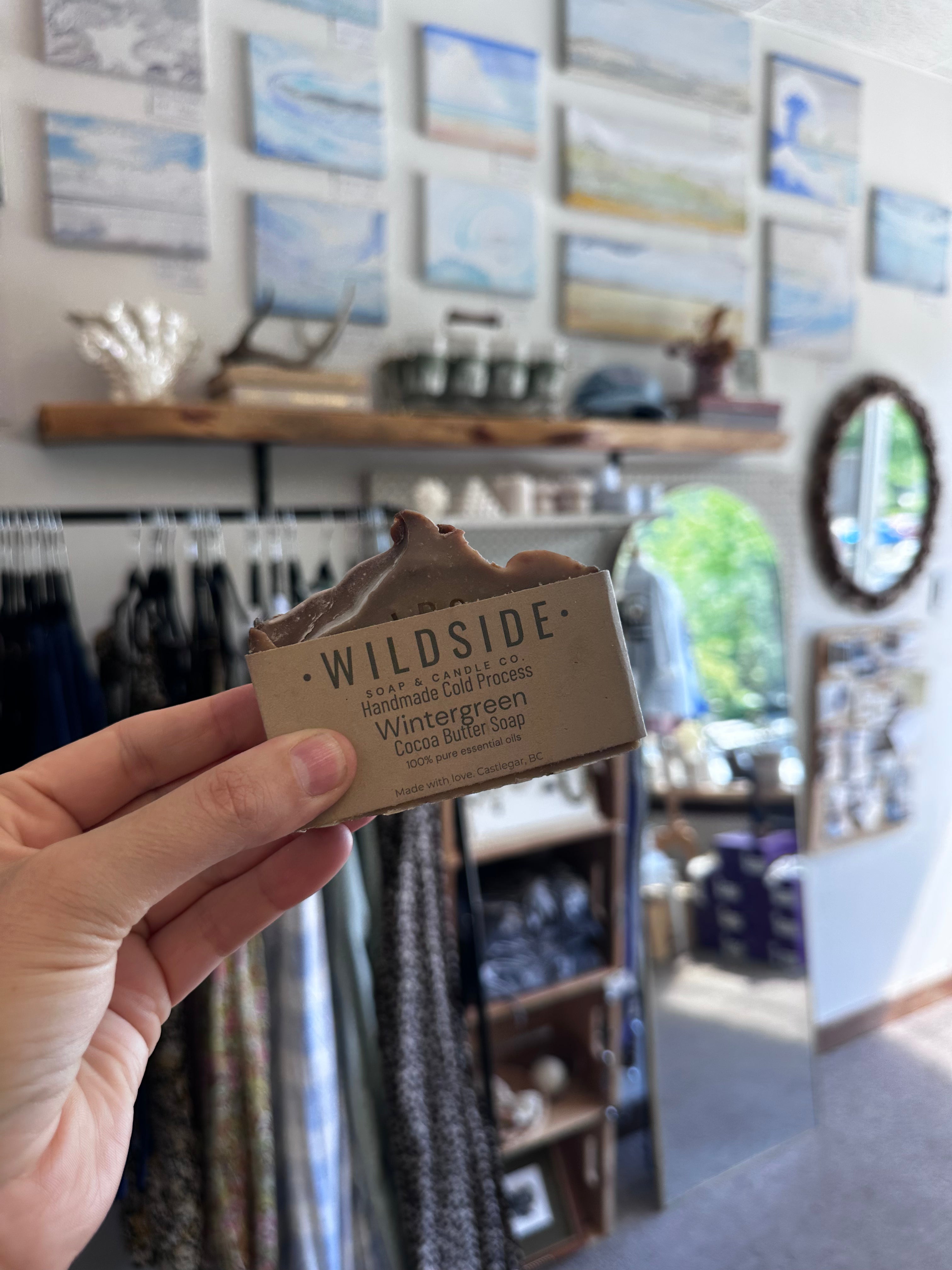 Wildside Wintergreen Handmade Cold Press Cocoa Butter Soap