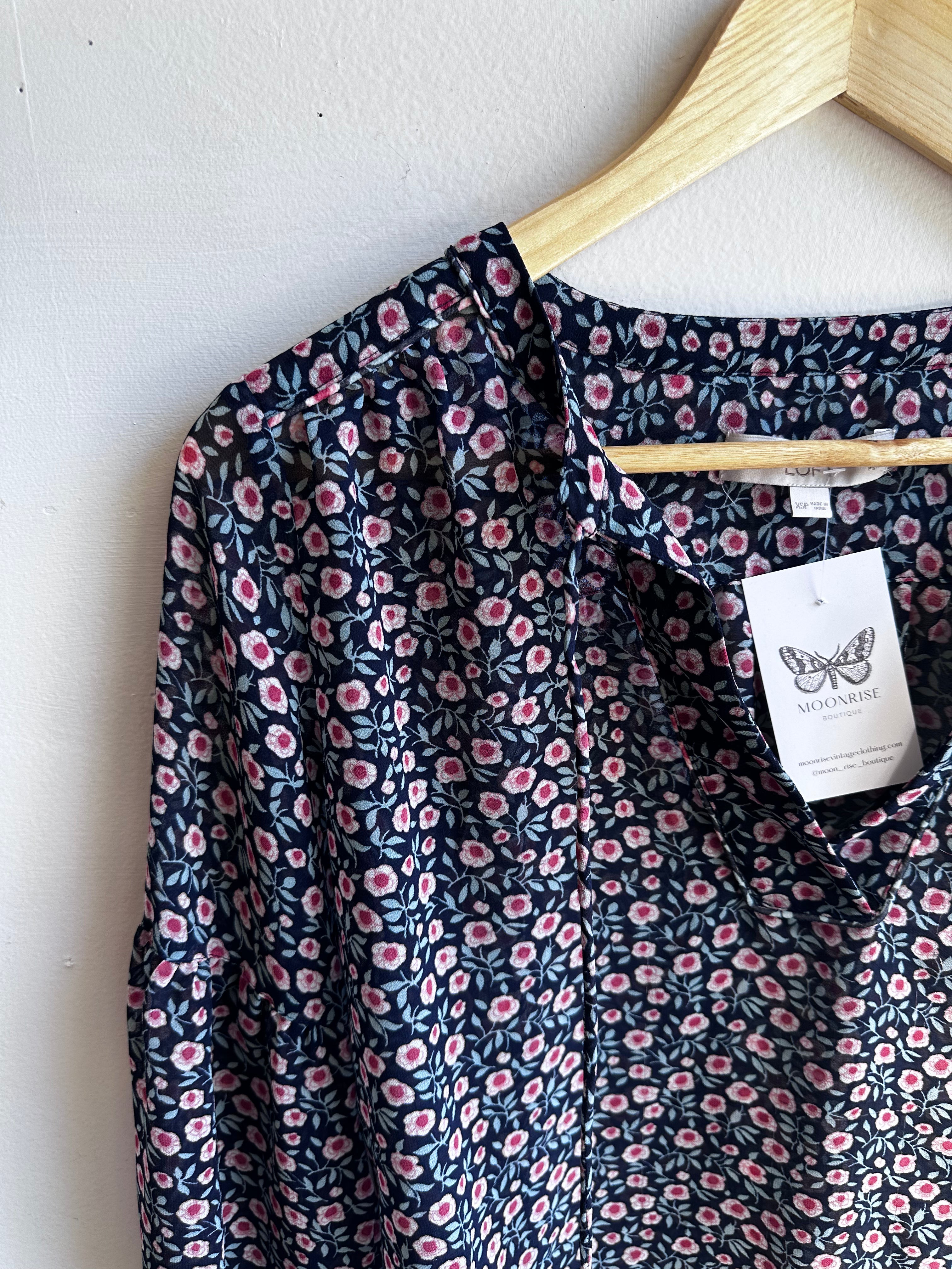 Wildflower Waltz Sheer Blouse | Size XS