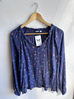 Bluebelle Dusk Ruffled Blouse | Size Medium