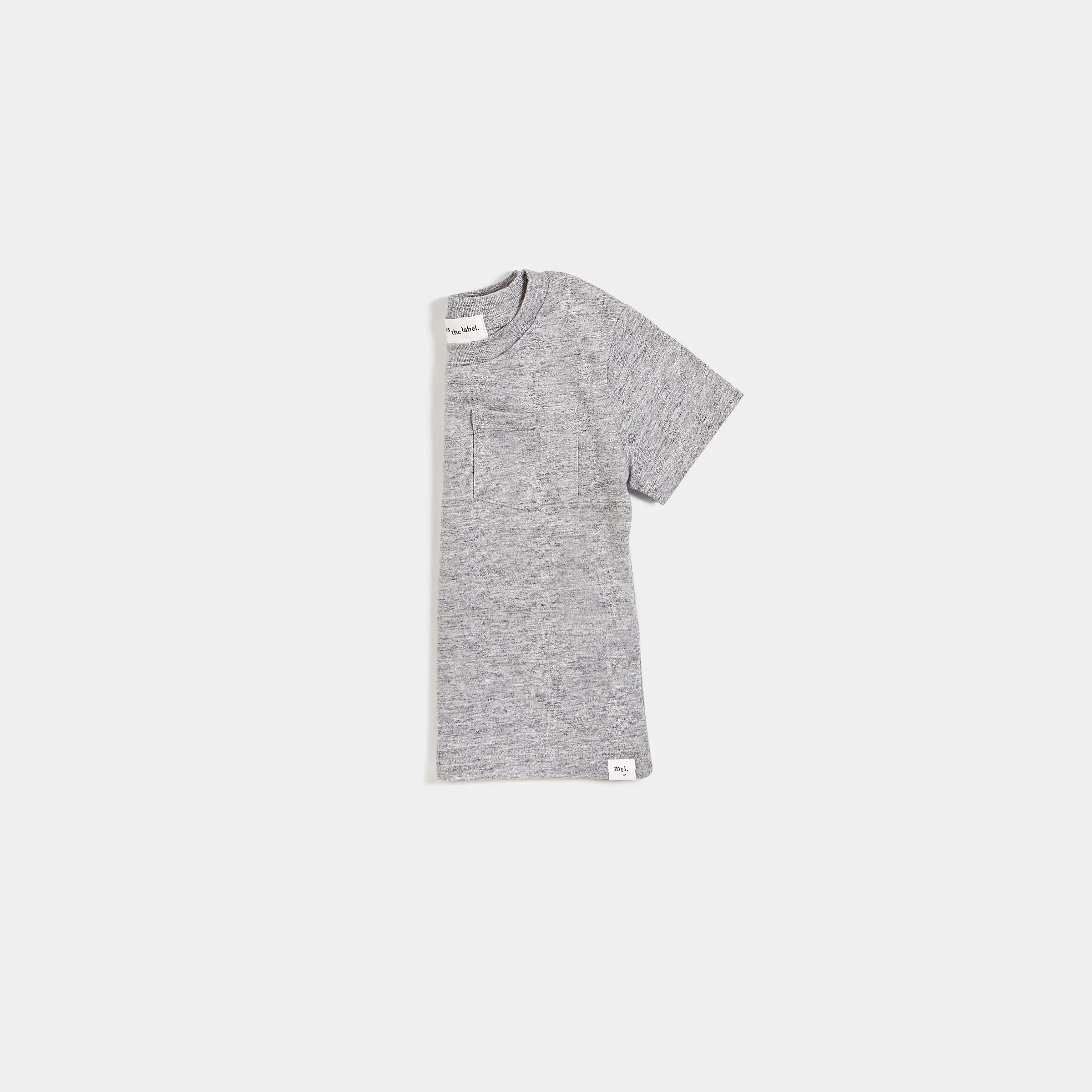 Basic Heather Grey Baby T-Shirt | Miles The Label