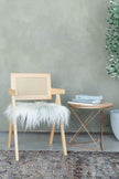 Natural Light Grey Icelandic Sheepskin Chair Pad