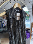 Vintage M&S Chevron Midi Shirt Dress – Size Medium