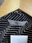 Vintage M&S Chevron Midi Shirt Dress – Size Medium