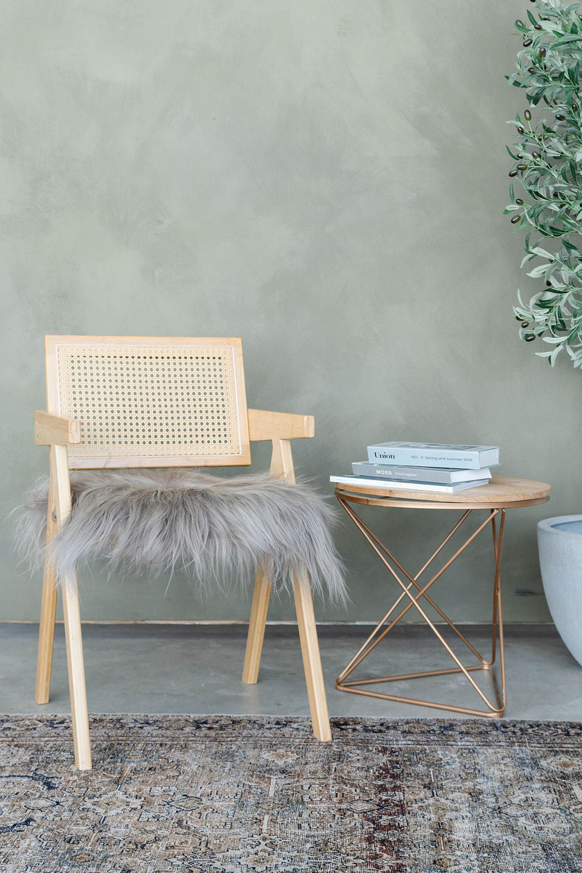 Taupe Icelandic Sheepskin Chair Pad