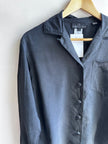 Vintage Carole Little 100% Silk Black Blouse – Petites | Size 2