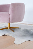 Large Light Grey Cowhide Area Rug
