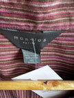 Vintage Mantles 100% Linen Striped Button-Up – Size Large
