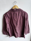 Vintage Mantles 100% Linen Striped Button-Up – Size Large