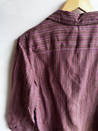Vintage Mantles 100% Linen Striped Button-Up – Size Large