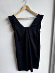 Laura Black Ruffle Sleeve Cocktail Dress – Size 6