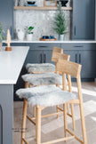 Shorn Grey Icelandic Sheepskin Chair Pad