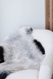 Shorn Grey Dark Edges Icelandic Sheepskin