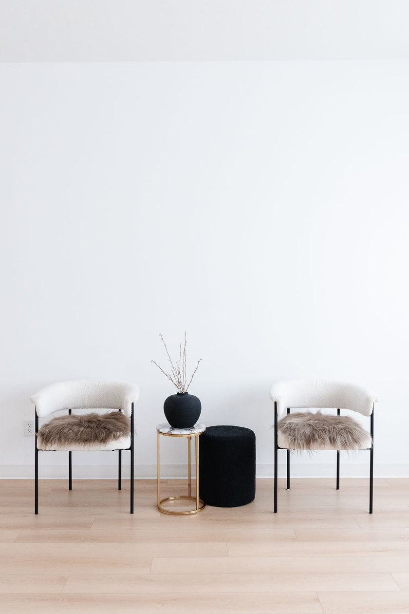 Taupe Icelandic Sheepskin Chair Pad