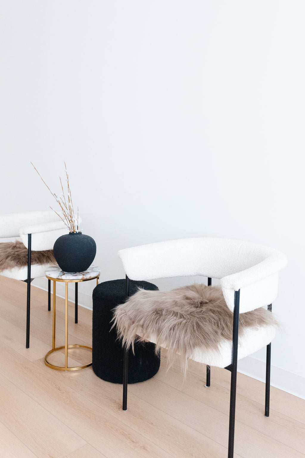 Taupe Icelandic Sheepskin Chair Pad