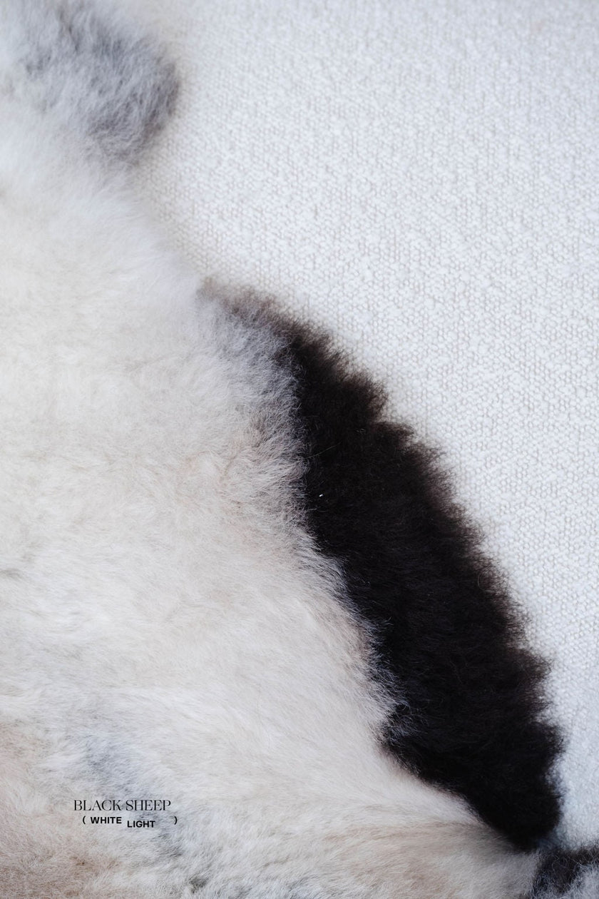 Shorn Grey Dark Edges Icelandic Sheepskin