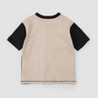 Colour Block T-Shirt & Shorts Set | Taupe | Miles The Label
