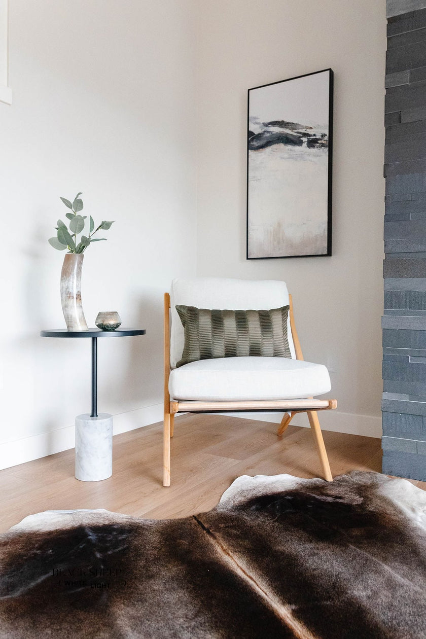 Large Dark Grey Cowhide Area Rug