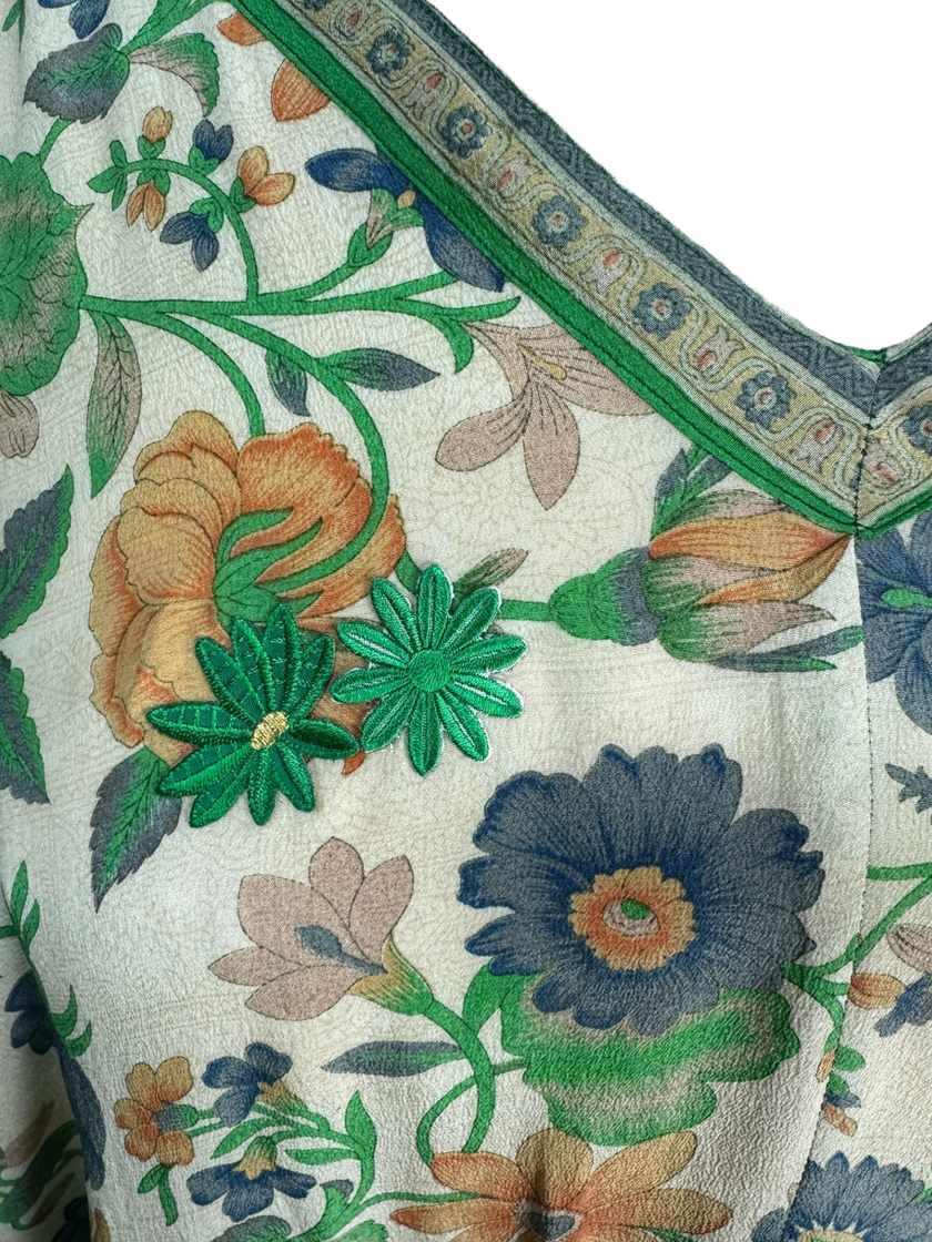 PRC6778 Avatar Pure Silk Maxi Kaftan