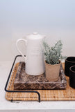 Dark Emperador Marble Square Tray