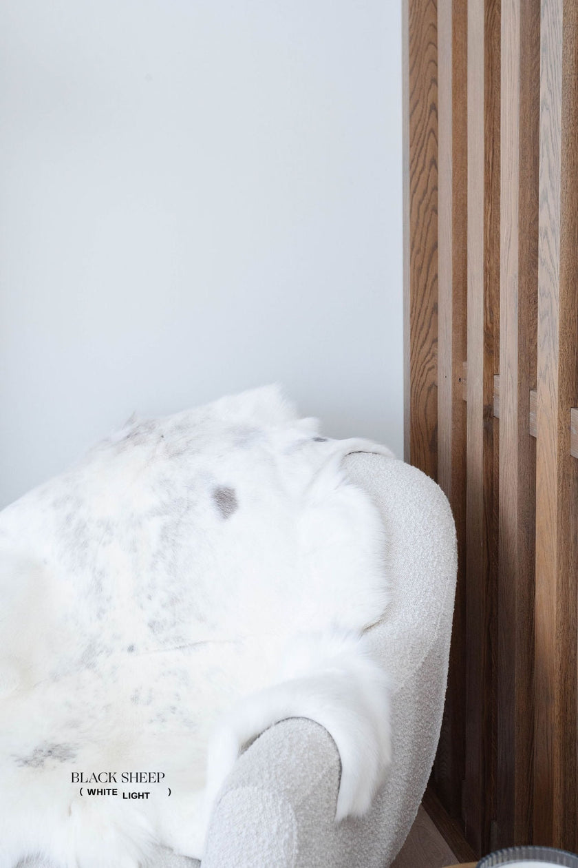 White Sami Reindeer Hide