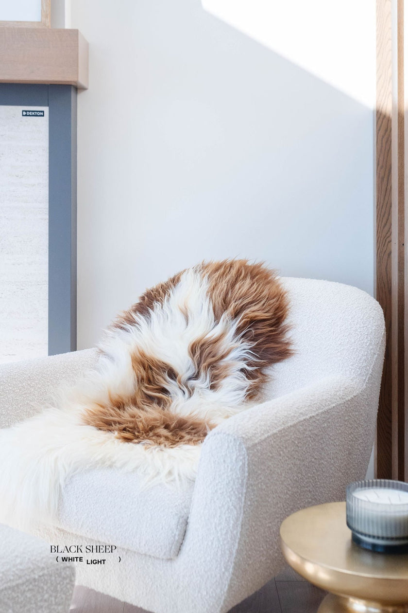 Natural Brown Spotted Icelandic Sheepskin | Random