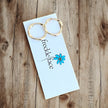 Twisted Circle Stud Earrings – Minimalist Hypoallergenic Studs