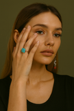 Copper Wire Turquoise Serenity Ring