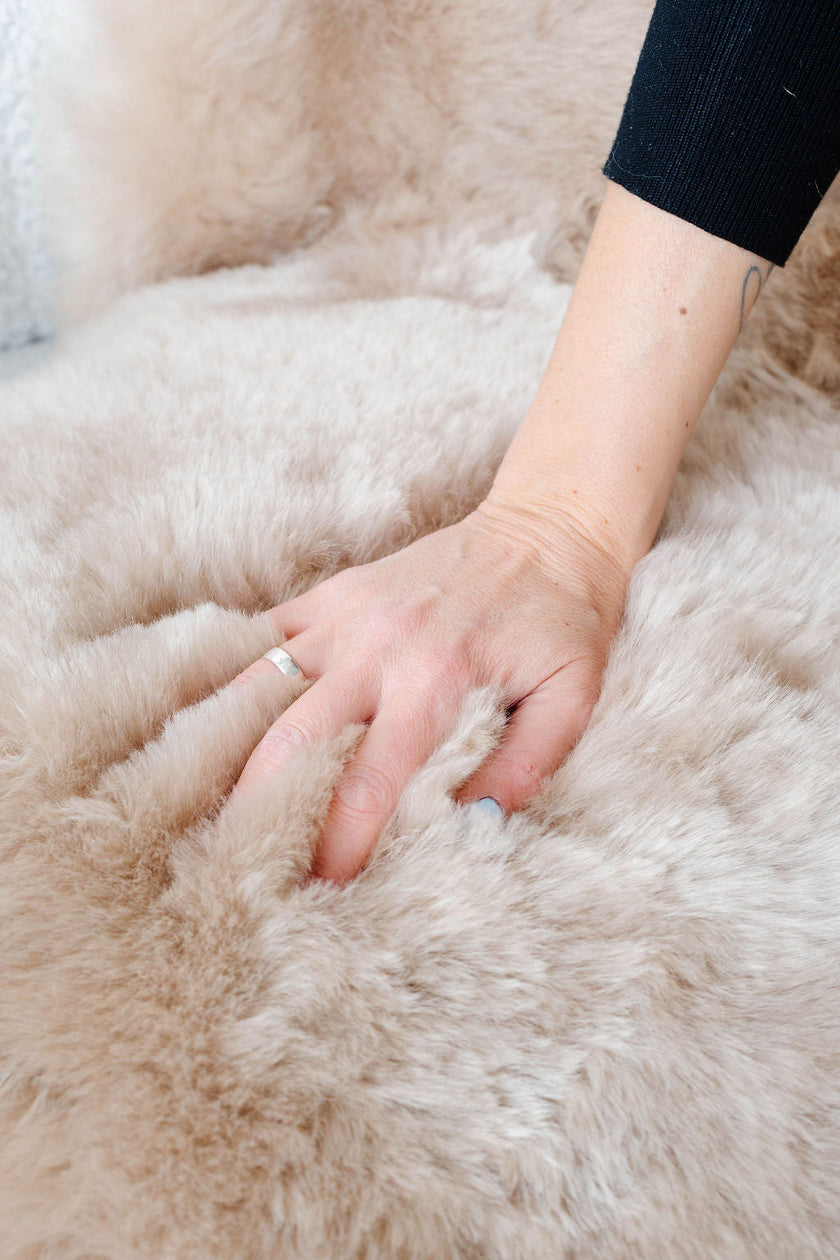 Shorn Nude Icelandic Sheepskin