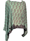 PRG7329 Sheer Avatar Pure Silk Kimono-Sleeved Top