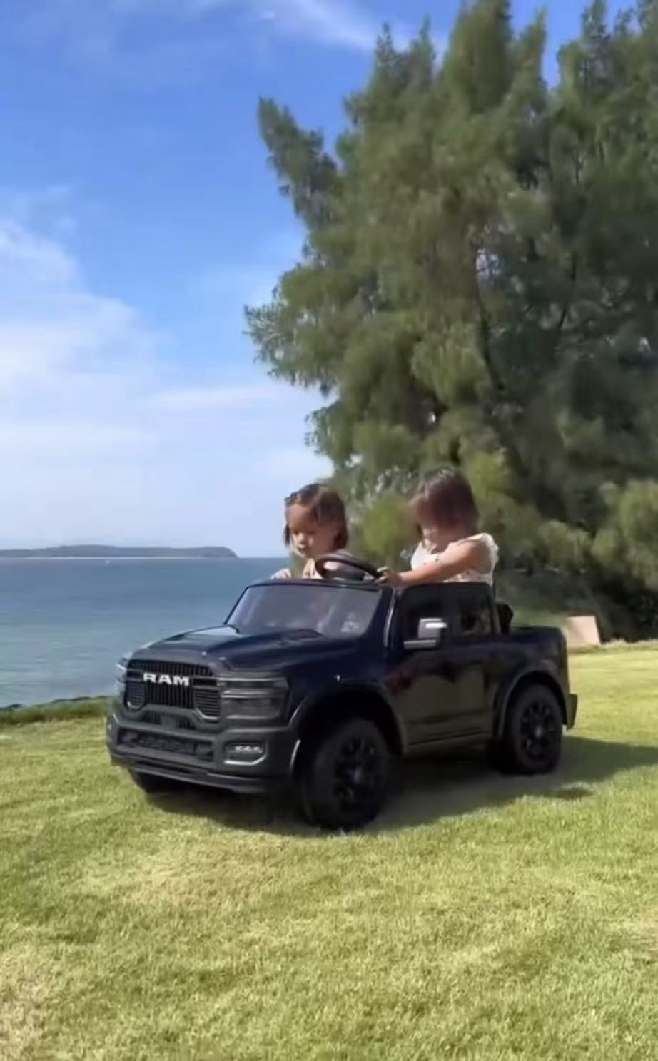 2026 Dodge Ram 24V 2 Seater Kids Ride On Car with Remote Control