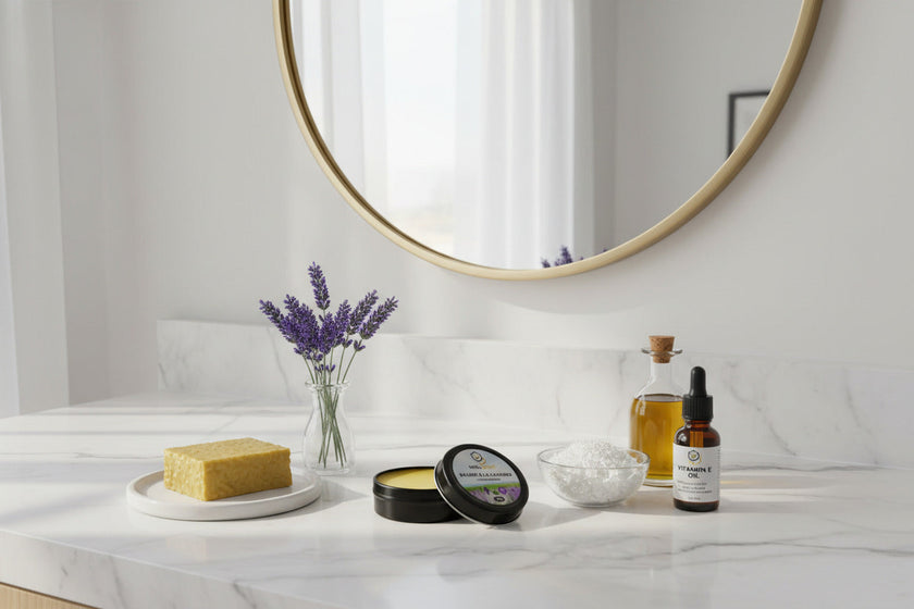 Beeswax balm lavender scented - lip balm and hand salve skin moisturizer and hydrating