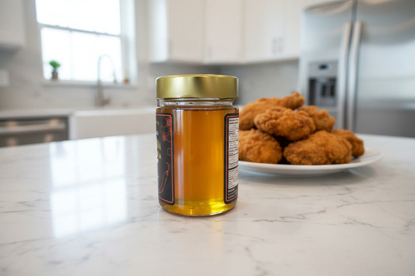 Mielbrut Hot Honey — Raw Quebec Honey with Chili Pepper Heat