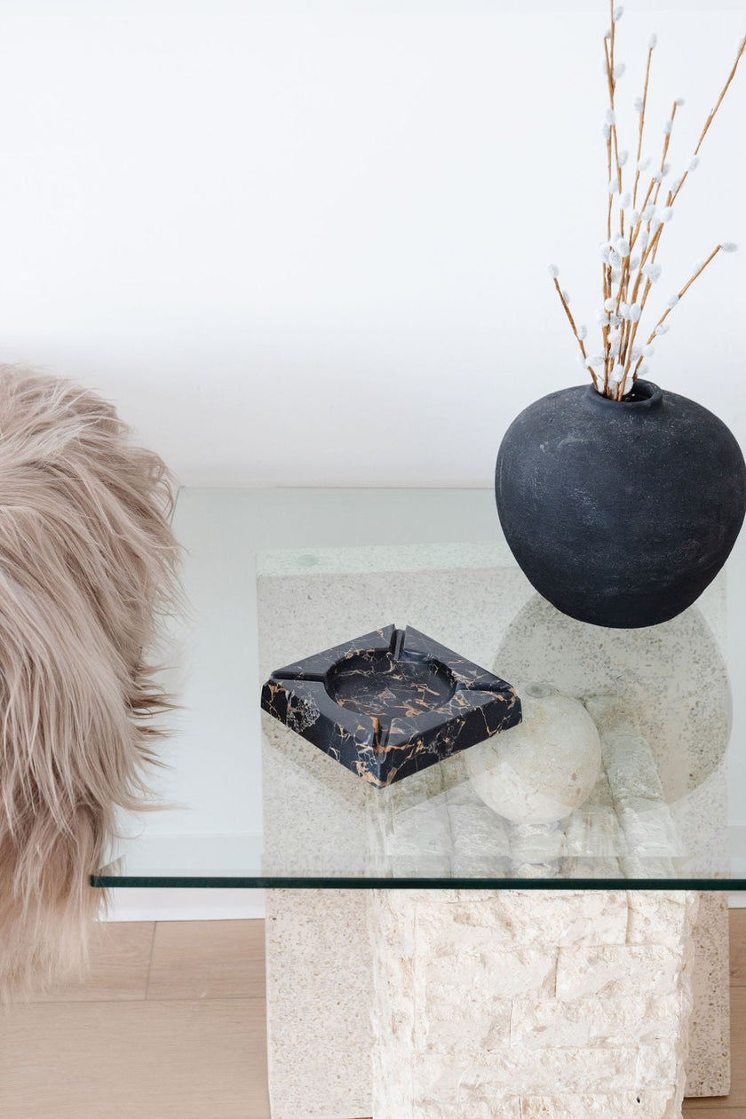Golden Black Marble Cigar Holder