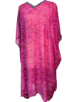 PRG7475 Sheer Avatar Pure Silk Midi Length Kaftan