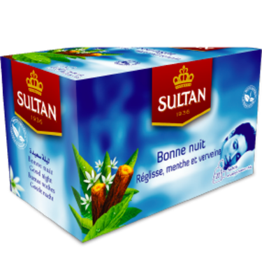 SULTAN Tisane Good  Night Collection: Liquorice, Mint & Verbena - 20 Bags